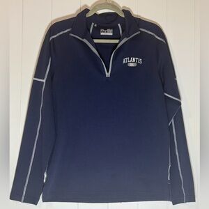 Under Armour Navy and Gray Heat Gear Pullover